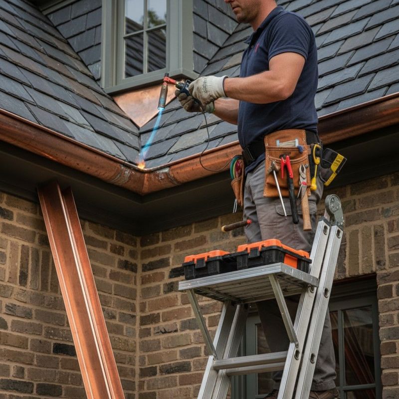 Copper Downspout Replacement in San Francisco, CA